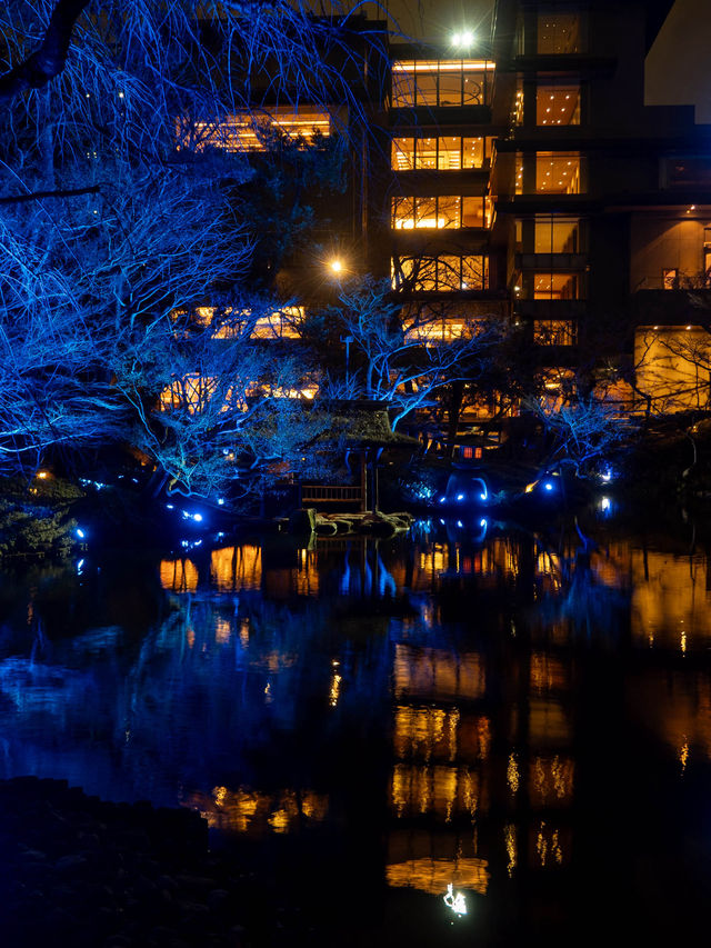【無料で楽しめる！✨】八芳園のブルーライトアップがとても幻想的！😳✨
