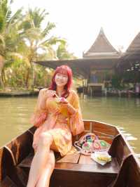 泰國🇹🇭充滿傳統風味的丹嫩莎朵水上市場🛶