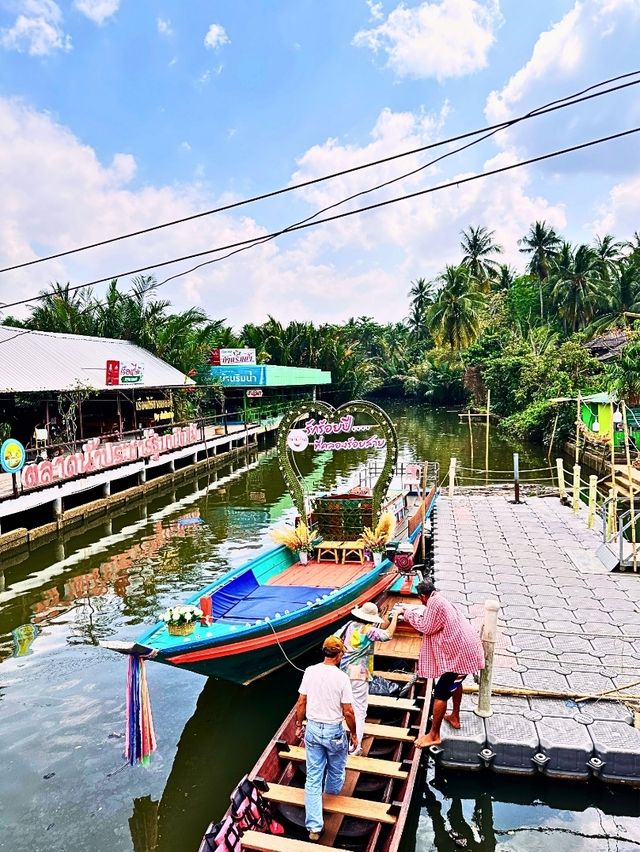 🍘ตลาดน้ำประชารัฐ บางใบไม้