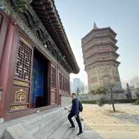 Springtime Encounter at Anyang's Historic Tianning Temple