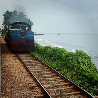 驚為天人的海上火車🚆