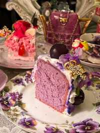 Pretty high tea at Cafe Acorite🐰💜