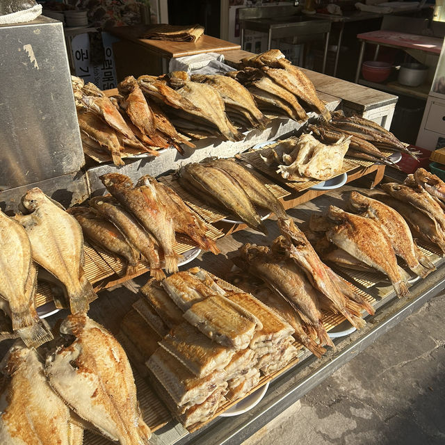 【🇰🇷：釜山】チャガルチで朝ごはん🐟