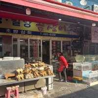 【🇰🇷：釜山】チャガルチで朝ごはん🐟