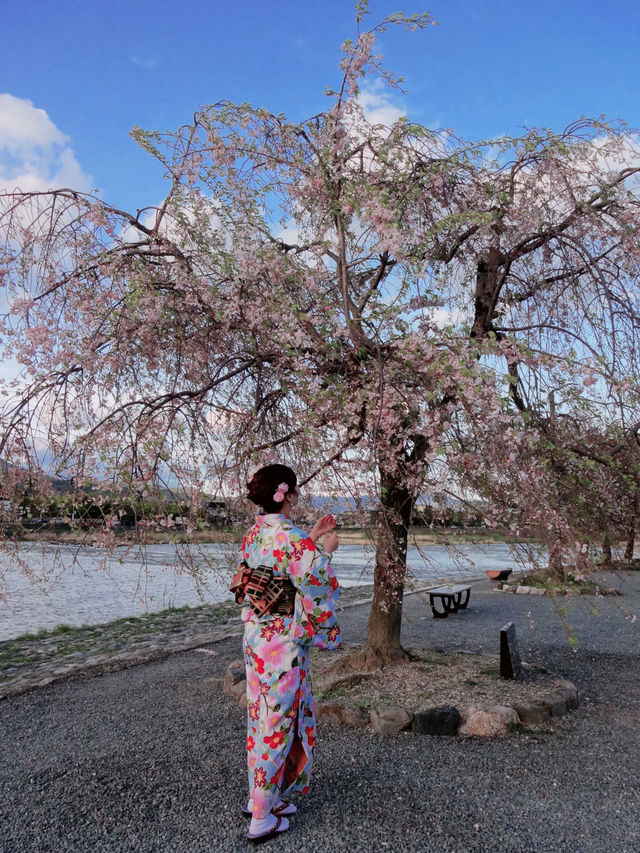 京都嵐山渡月橋—和服👘初體驗