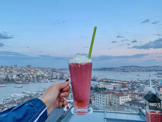 🇹🇷이스탄불 시내와 모스크 뷰 좋은 테라스 카페 미마르 시난 
