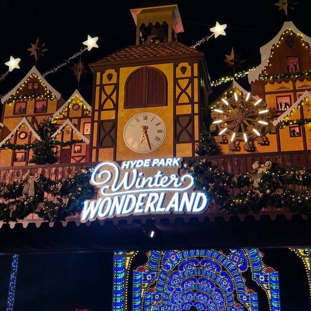 런던의 푸르른 하이드파크가 크리스마스 윈터원더랜드 변신🎄
