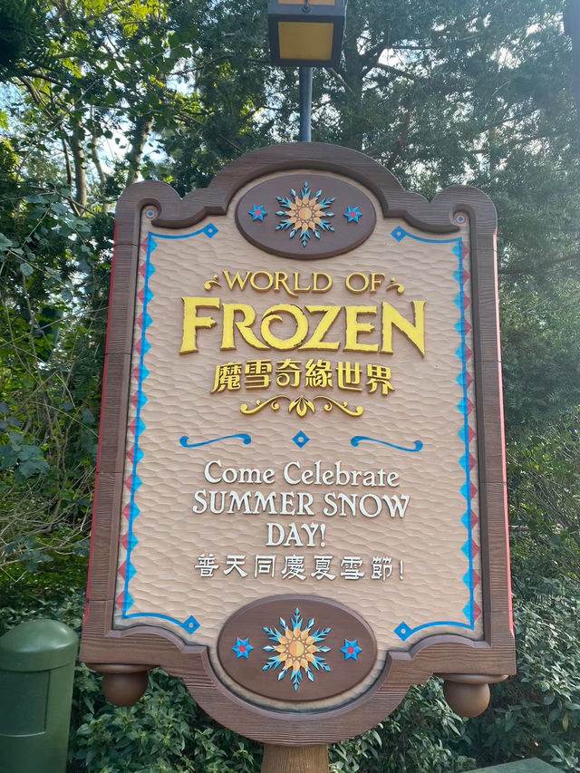 香港ディズニーのアナ雪エリアは神秘的⛄️