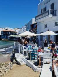 Mamma Mia White & Blue Greek Island