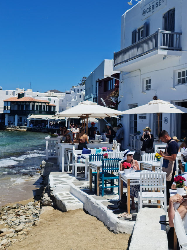 Mamma Mia White & Blue Greek Island