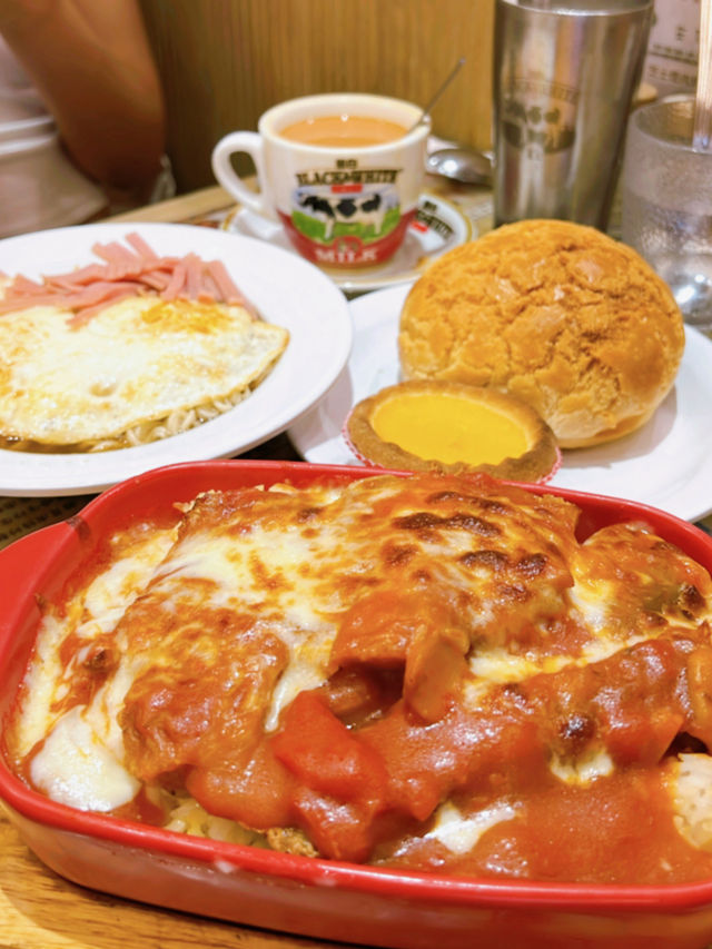 Hong Kong Milk Tea · This place has such an authentic Cha Chaan Teng (Hong Kong-style diner) vibe!