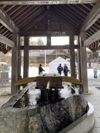 Snowy shrine in Hokkaido 