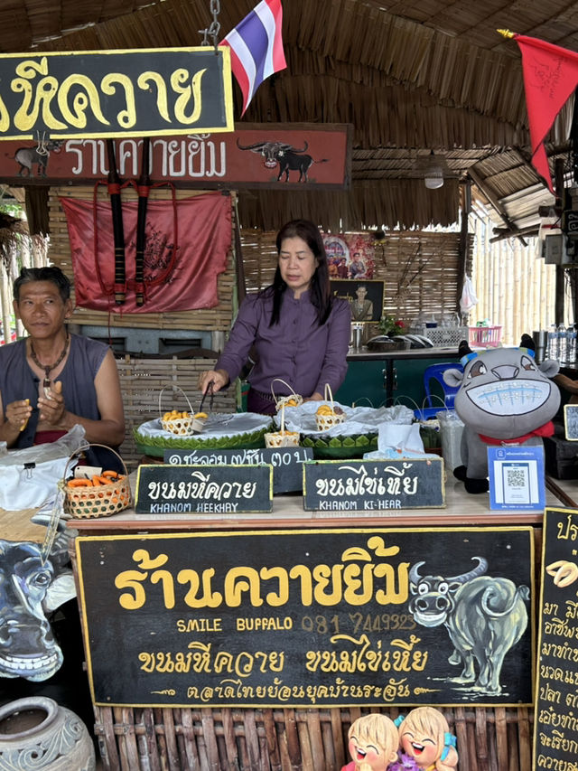 ”วัดโพธิ์เก้าต้นและตลาดบ้านบางระจันสิงห์บุรี“