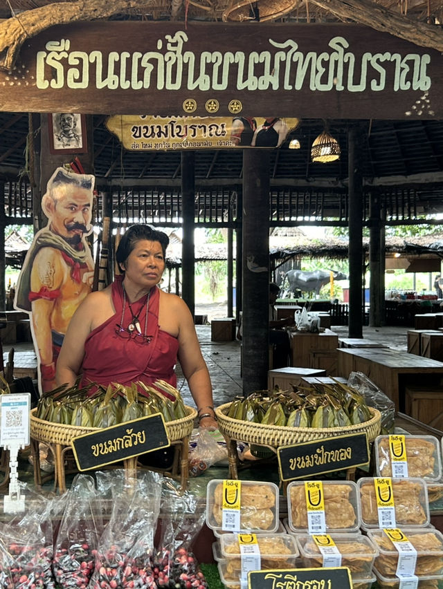 ”วัดโพธิ์เก้าต้นและตลาดบ้านบางระจันสิงห์บุรี“