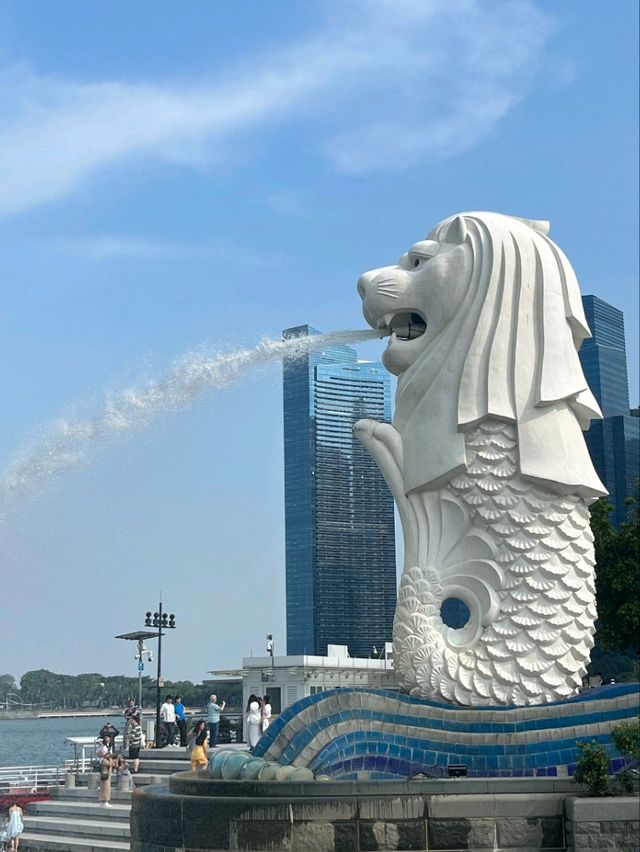 🦁📸 “Where the Lion Roars and the City Shines!” – Merlion Park