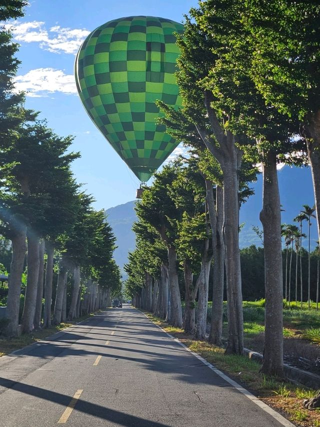 跟著熱氣球跑