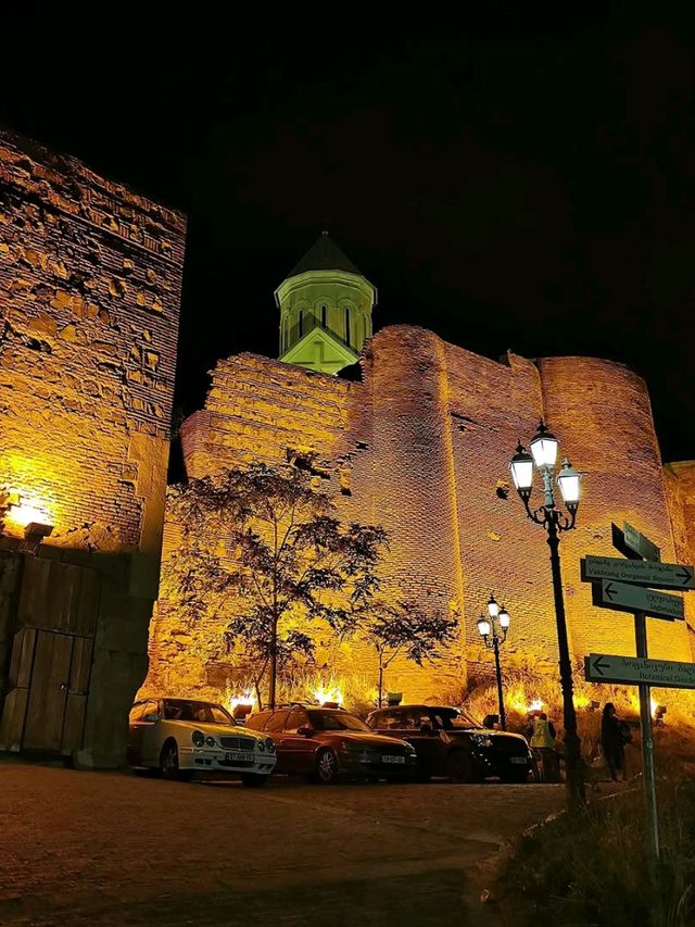 Night Strolls and City Glow at Narikala Fortress
