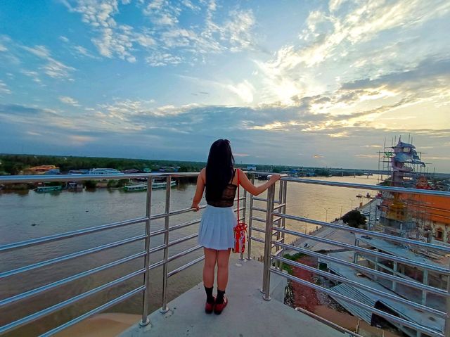 สะพานแขวนวัดใหญ่ สมุทรสงคราม สะพานแขวนวัดใหญ่ สมุทรสงคราม