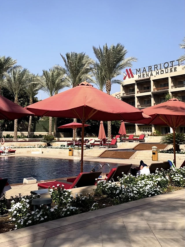 Breakfast with the Pyramids view? = priceless 🇪🇬✨