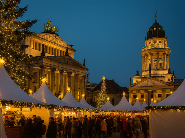 ตลาดคริสมาส Gendarmenmarkt Berlin Germany ตลาดคริสมาส Gendarmenmarkt Berlin Germany