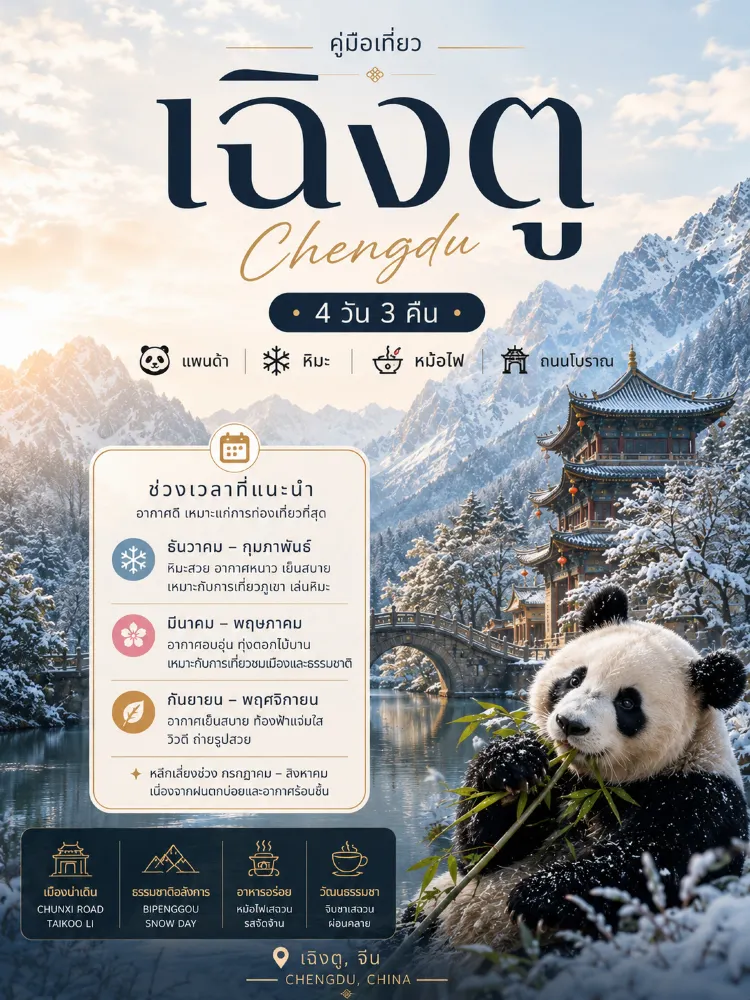 🏔️ 4일 3박 청두 여행 중 눈을 경험했습니다. 🇨🇳