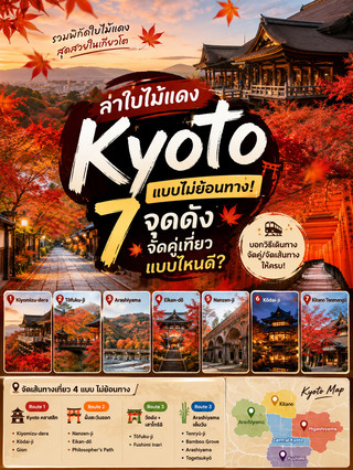 🍁 京都賞楓之旅：不走回頭路！ 7個熱門景點－哪種行程組合最佳？ 🇯🇵
