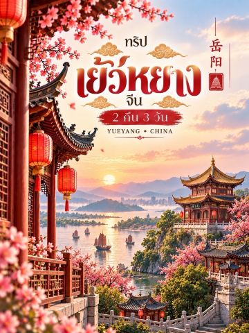 🏮 เยว่หยาง ประเทศจีน 🇨🇳 | เสน่ห์เมืองจีนริมทะเลสาบ