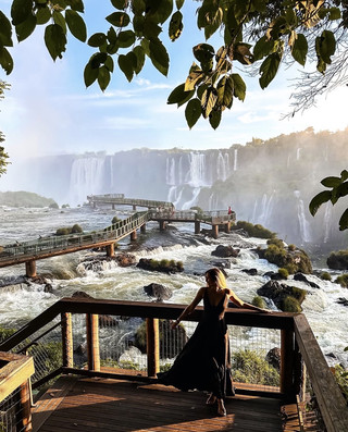 A Breathtaking Panorama: The Brazilian Side of Iguazu Falls.