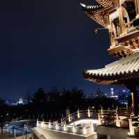 A Temple with a beautiful Night View 
