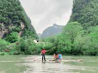 遇龍河舊縣碼頭竹筏漂流