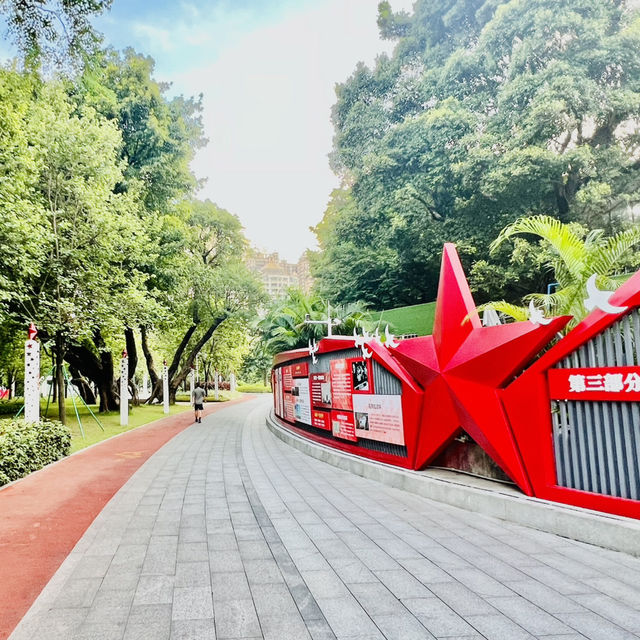 打卡廣州珠江边的磨碟沙公園😝😝