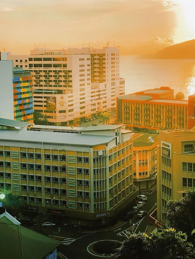 沙巴旅行｜又發現新地方！俯瞰亞庇日落。