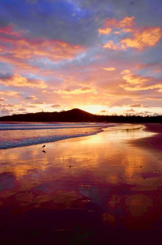 Come to Byron Bay for a beautiful sunset