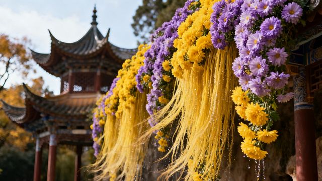 昆明10月賞菊指南｜闖入秋日限定的金色童話世界