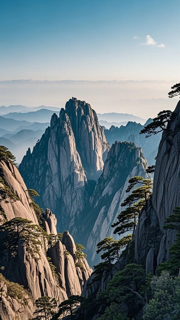 日出雲海黃山絕景