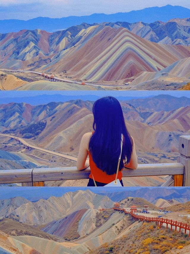 秋遊水墨丹霞,天然油畫 秋遊水墨丹霞,天然油畫