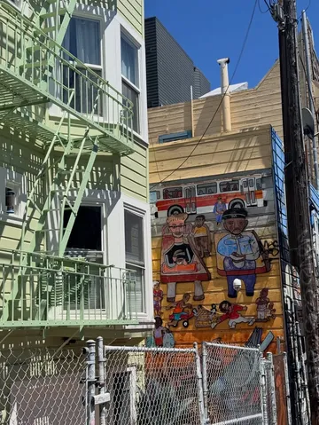 舊金山彩色小巷+壁畫，街頭藝術打卡必來