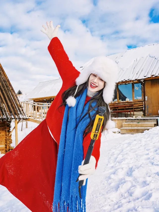 冬日雪地拍照個姿勢讓你美出圈 冬日雪地拍照個姿勢讓你美出圈