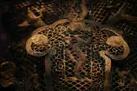 黃金縷 龍鳳紋卷雲冠