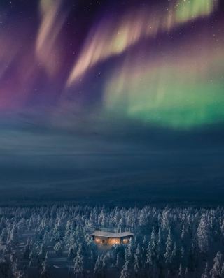 Nordic Aurora Ceiling Octola II Villa Ultra-Luxury Private Villa is Absolutely Amazing