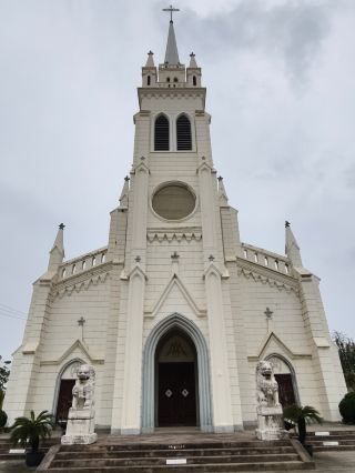Encounter a church and feel like you've arrived in Europe!