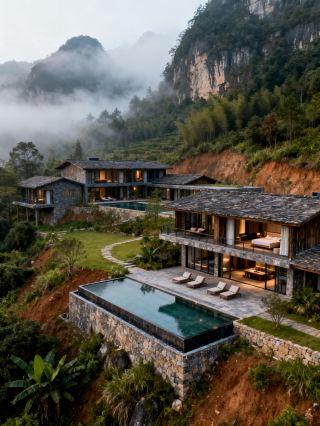 Stayed at a wild luxury courtyard in Chenzhou and just relaxed completely.