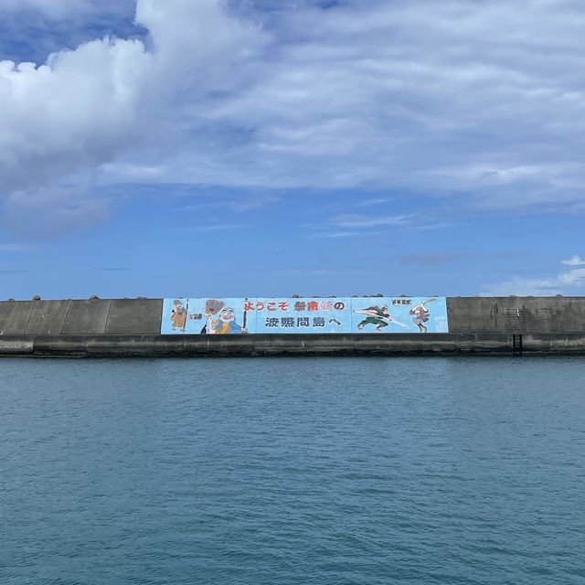 ギラギラ太陽波照間島　港周辺