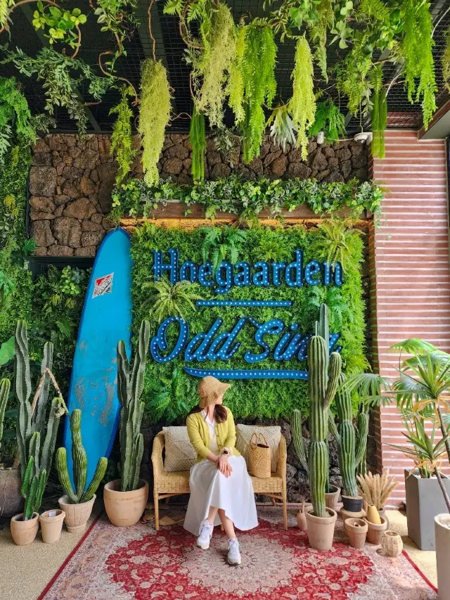 Jeju City's large cafe & pub with a swimming pool, Odssing 🏊‍♀️🍹