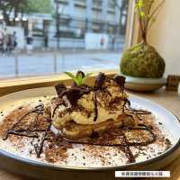 【#莎拉荃灣搵食】日系風格Cafe ｜Pick Me Up甜品配上大鵬展翅Green Tea Latte