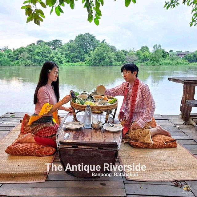 ที่พักริมน้ำแม่กลอง The Antique Riverside ราชบุรี