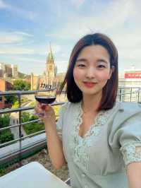 명동성당과 남산타워가 보이는 루프탑 와인바🍷 명동 테트