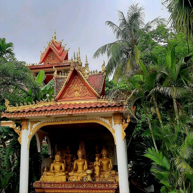 Golden Buddhist Temple in Vientiane