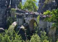 The beauty of the rocks formation at Rathen, Saxon Switzerland National Park