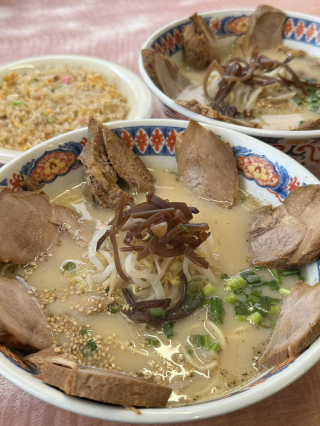 【北九州旅行】とんこつラーメン&焼飯🍜
